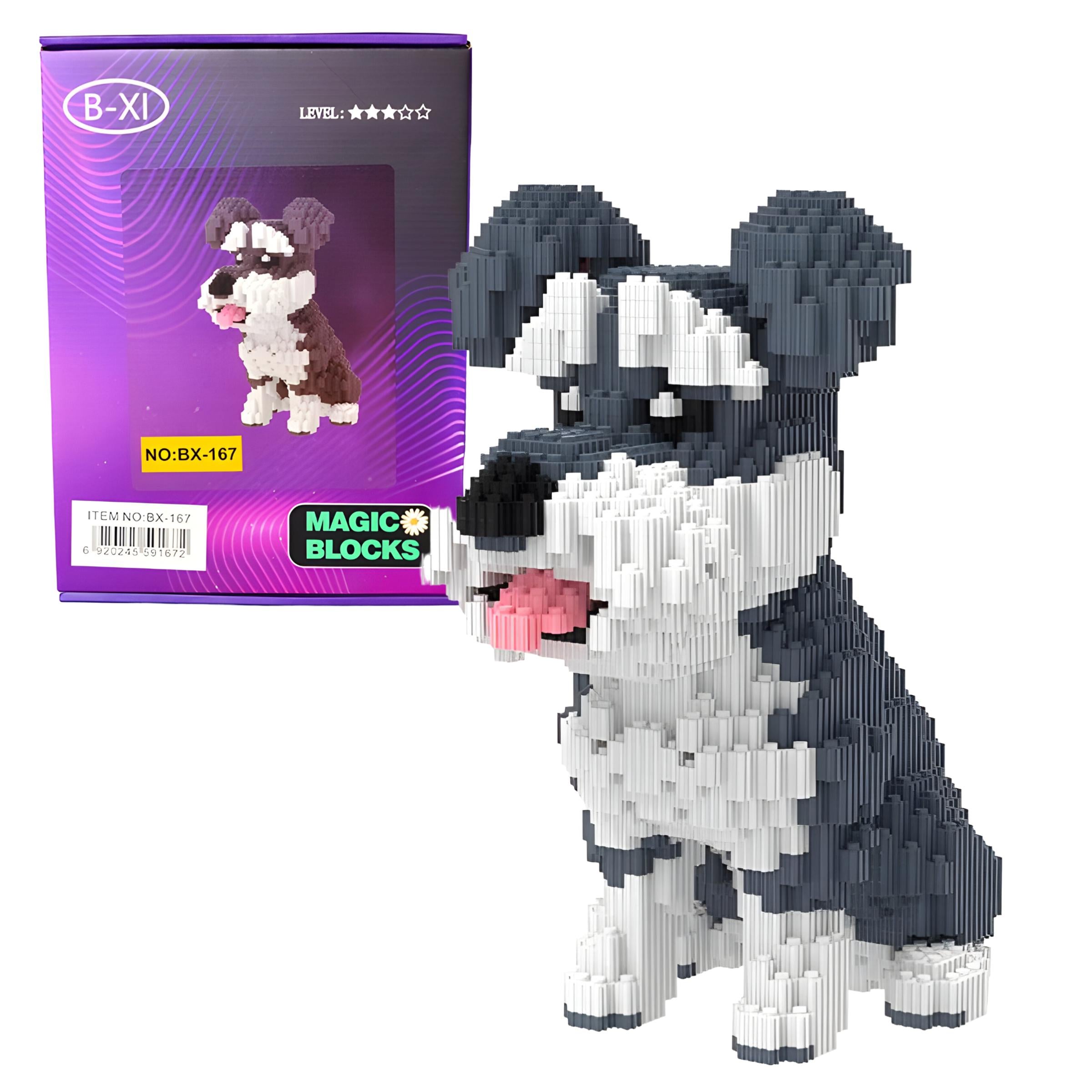 Конструктор детский Magic Blocks Шнауцер 2100 дет. (167-BX)