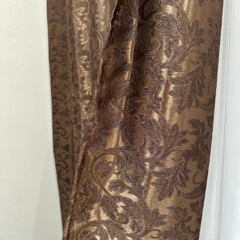 Штори Севілья жаккардові 1,5 х2, 7 м 2 шт. Шоколадний (Севілья-1) - фото 6 Штори Севілья жаккардові 1,5 х2, 7 м 2 шт. Шоколадний (Севілья-1) - фото 6