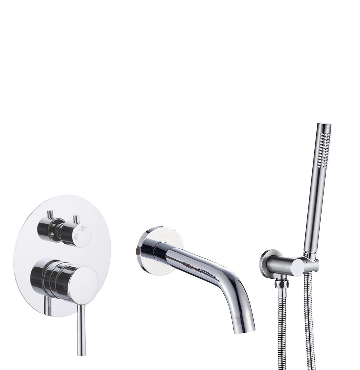 Змішувач для ванни і душу VBI MILANO прихованого монтажу Chrome (2810366219)