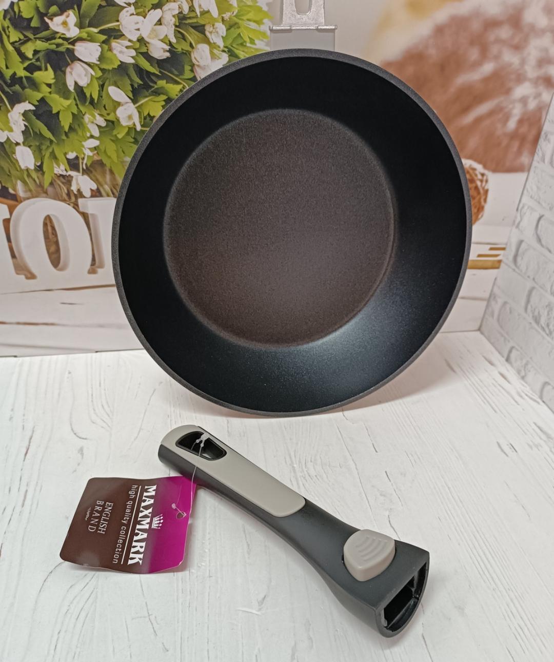 Сковорода Maxmark MK-10126 без крышки со съемной ручкой 26 см (17629151) - фото 2 Сковорода Maxmark MK-10126 без крышки со съемной ручкой 26 см (17629151) - фото 2