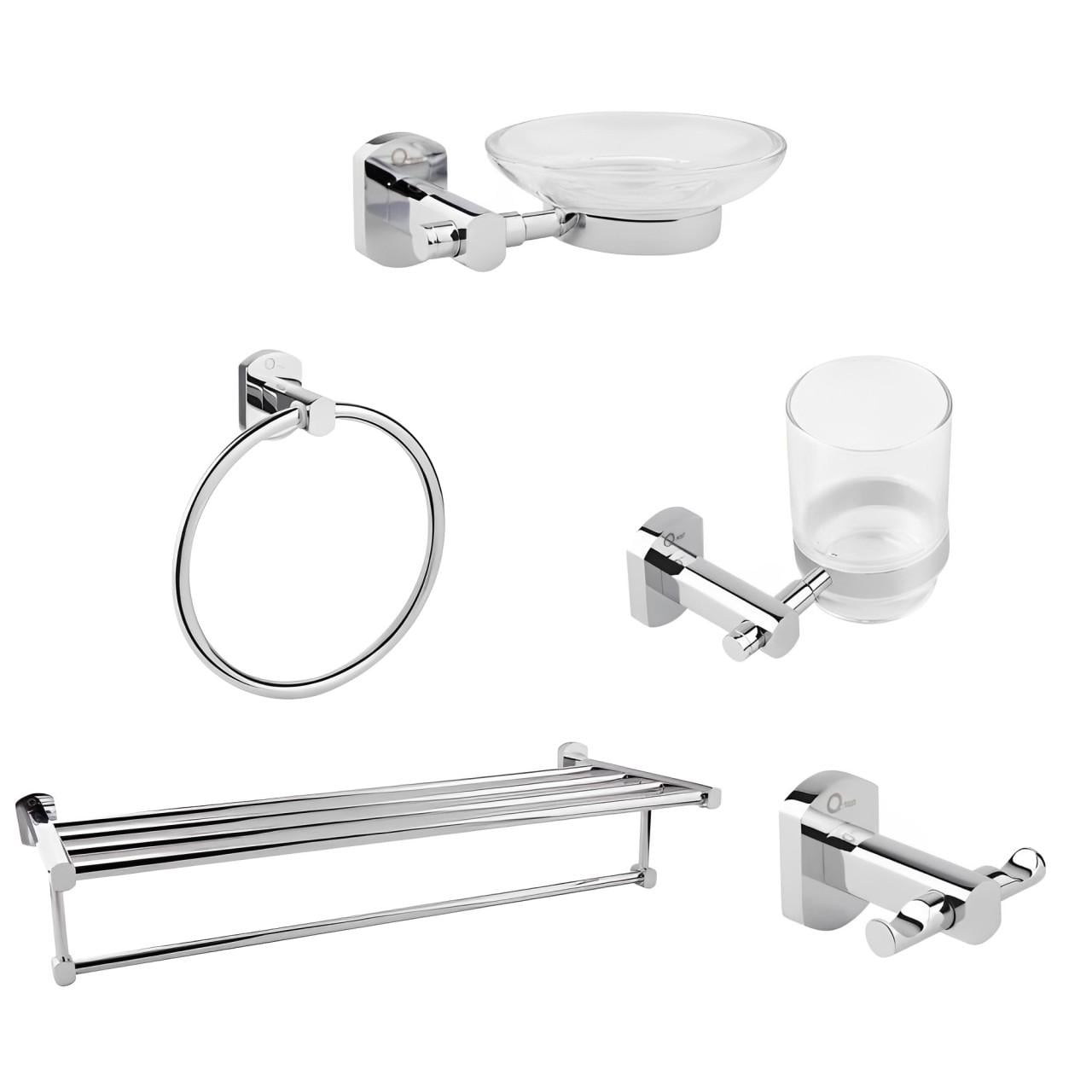 Набор аксессуаров для ванной Qtap Liberty 1 Chrome (FRRS00051832)