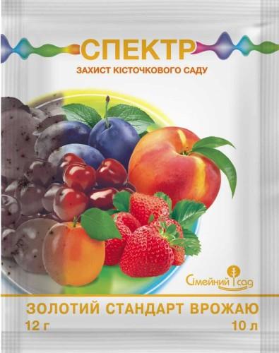 Фунгицид Семейный Сад Спектр 12 г системно-контактного действия от грибковых болезней для абрикоса/вишни/клубники/персиков/грецкого ореха