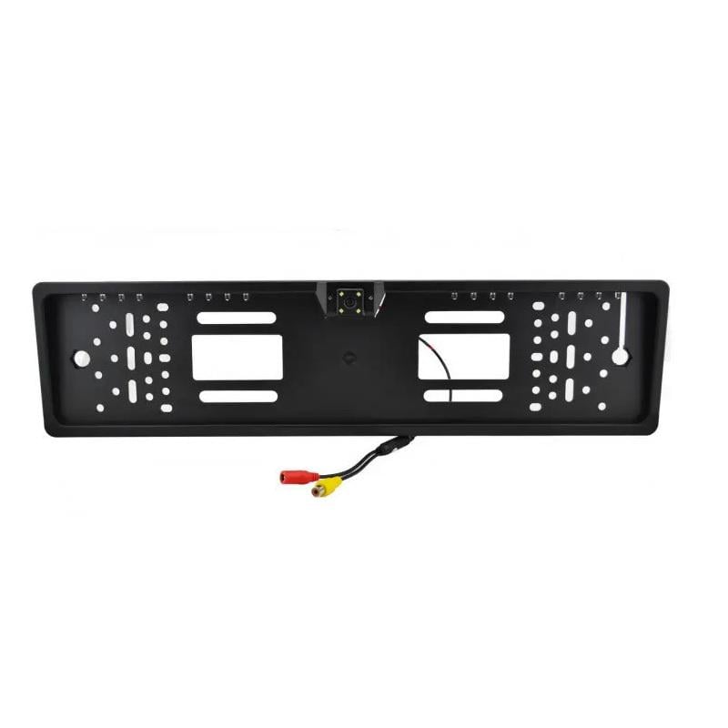 Камера заднего вида HLV European License Plate Parking Sensor 8012 в номерной рамке Black - фото 1