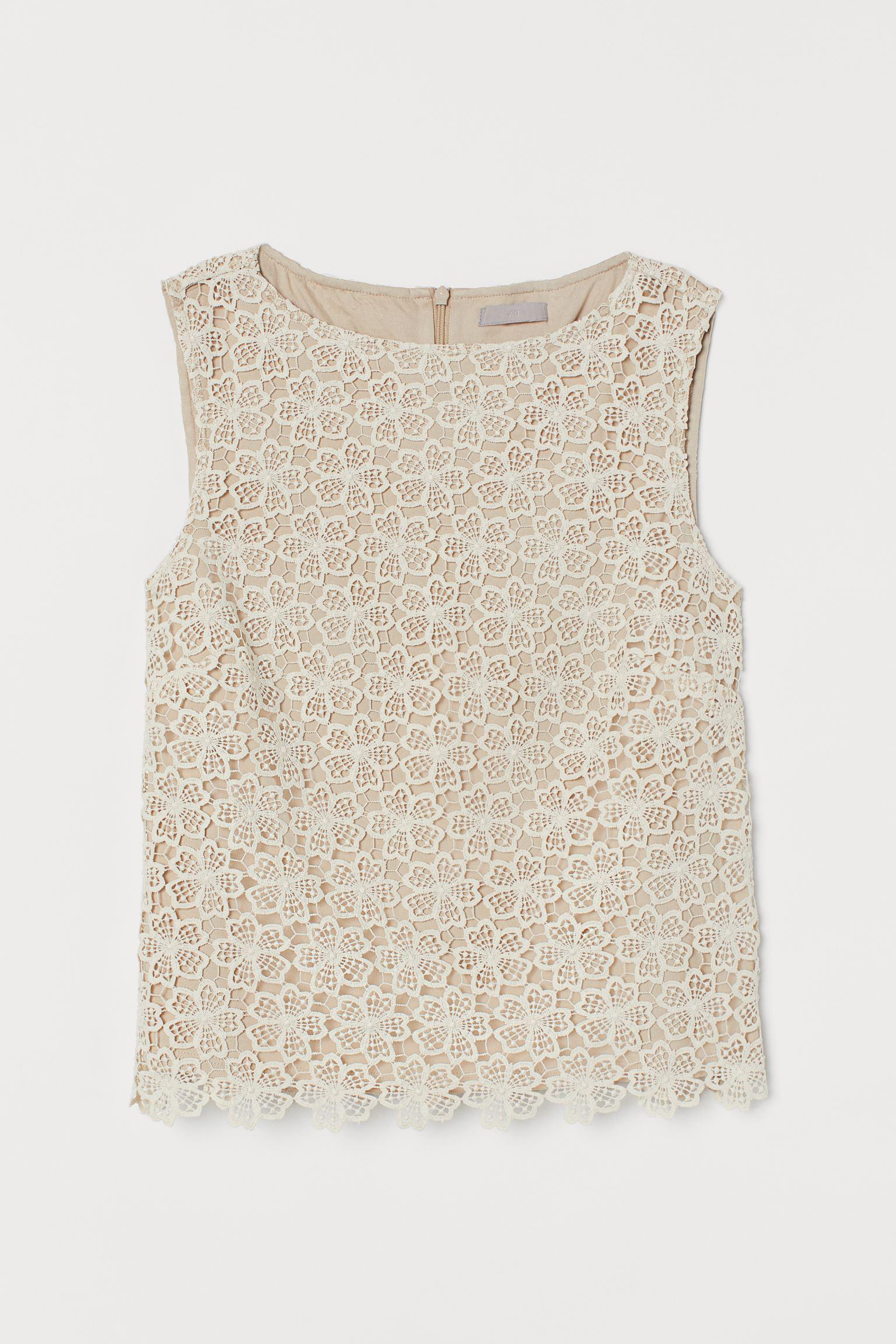 Блуза H&M S Бежевый (18068815441)