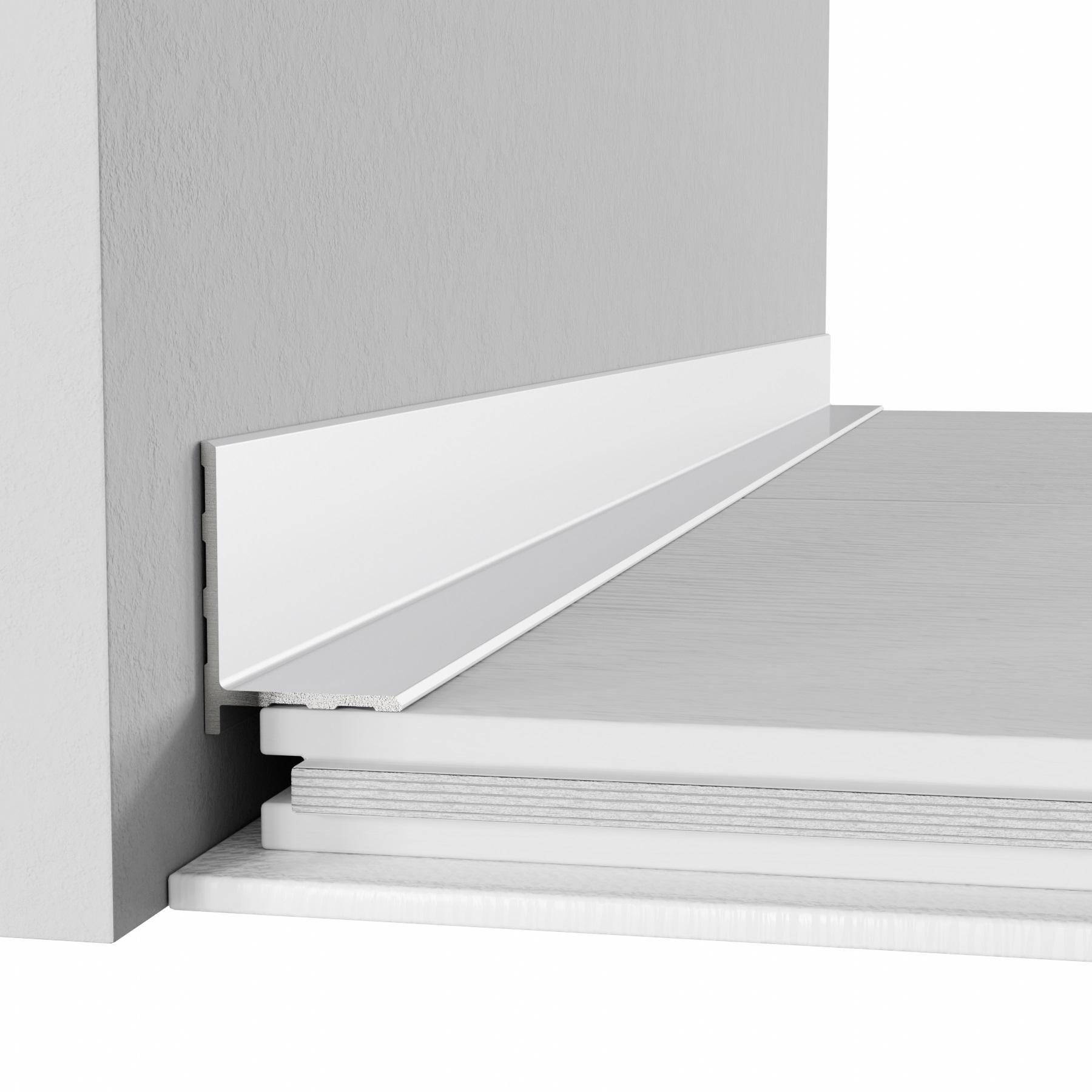 Микроплинтус алюминиевый Thinline MPV-172S 22 мм 2600 мм Серебряный (24346575) - фото 6 Микроплинтус алюминиевый Thinline MPV-172S 22 мм 2600 мм Серебряный (24346575) - фото 6