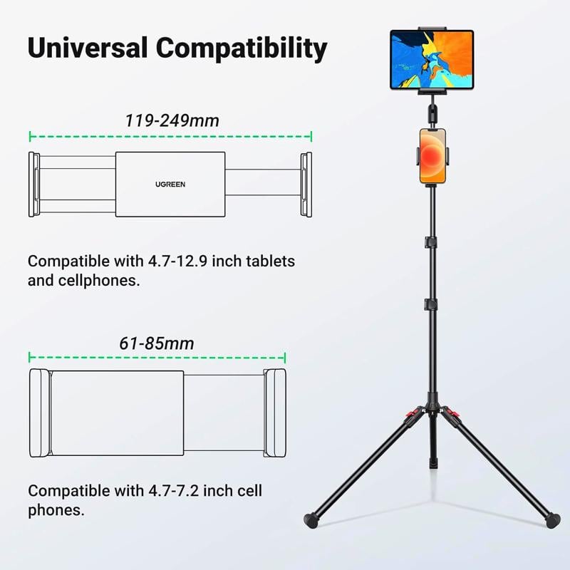 Держатель для телефона UGREEN LP585 Tablet and Phone Tripod Stand UGR-15647 (UGR-15647) - фото 8