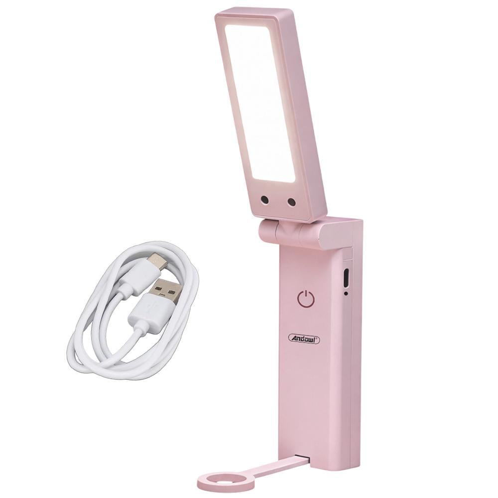 LED-лампа настольная Andowl Q-LED103X1 USB Type-C с аккумулятором 1800 mAh 15W Розовый (5b7317b0)