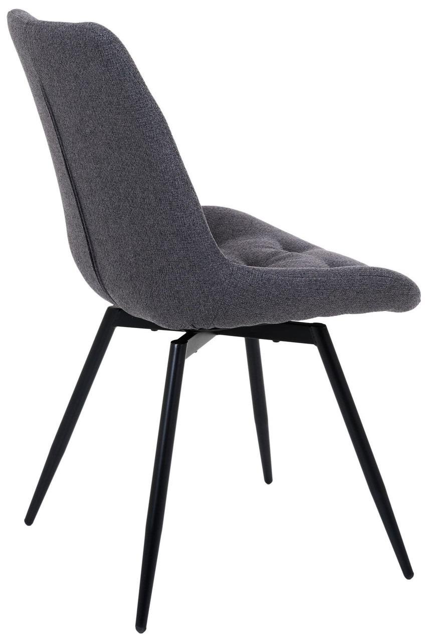 Стілець поворотний механізм на 180 градусів AMF Liara Темно-сірий - фото 2 Стілець поворотний механізм на 180 градусів AMF Liara Темно-сірий - фото 2