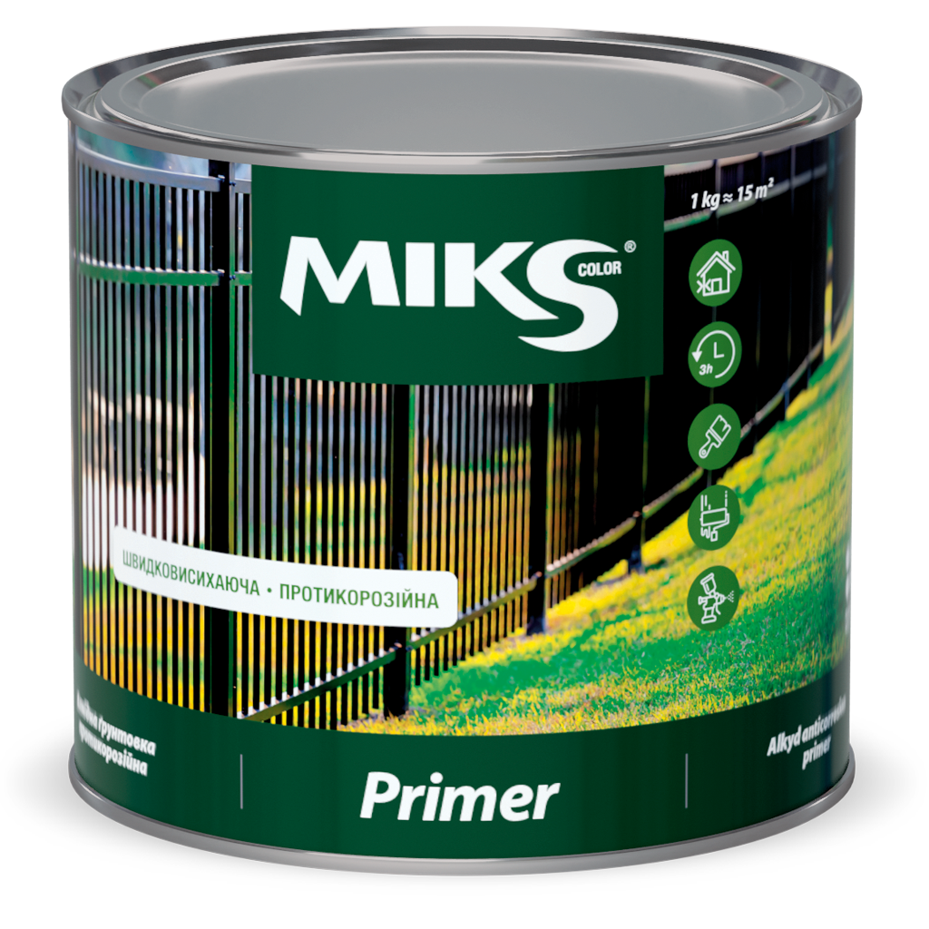 Грунтовка противокоррозионная MIKS Color черная 2,8 кг (2493674226)