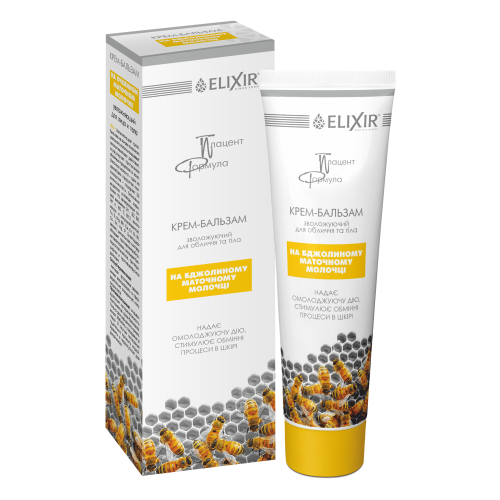 Крем-бальзам для обличчя Elixir зволожуючий на основі бджолиного маточного молока 100 мл (1504) Крем-бальзам для обличчя Elixir зволожуючий на основі бджолиного маточного молока 100 мл (1504)