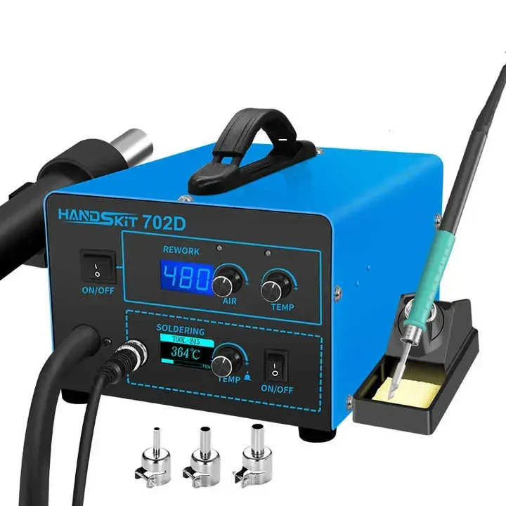 Паяльна станція HandsKit 702/245 паяльник C245/фен 2в1 (2570168984)