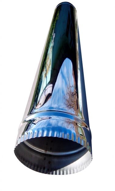 Труба димохідна одностінна 110 нержавіюча сталь 0,6 мм L-1 м