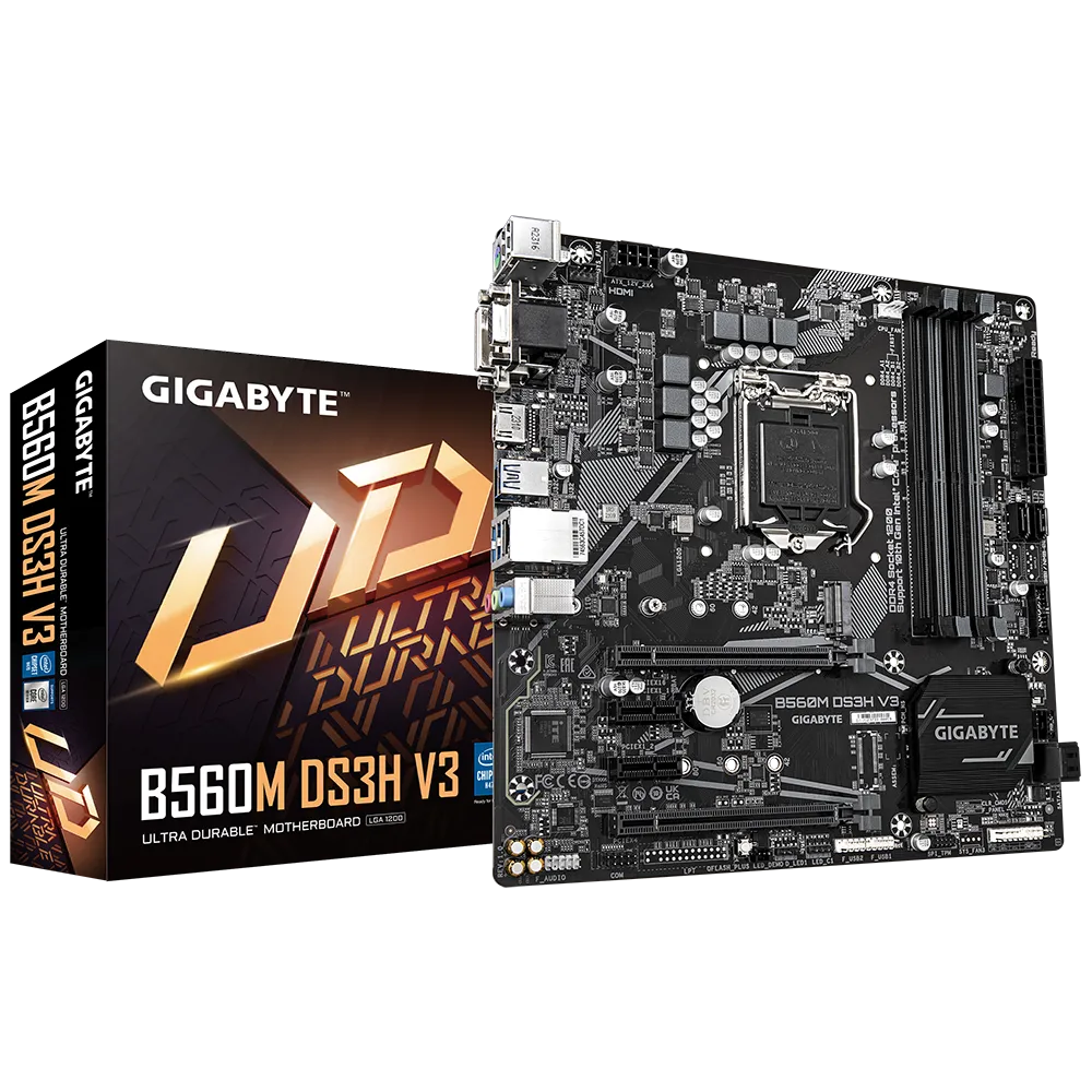 Материнська плата Gigabyte B560M DS3H V3 Intel H470/S1200/MicroATX/4хDDR4 DIMM (f47aad1c) - фото 4