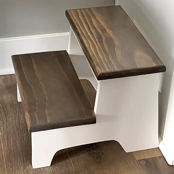 Скамейка-ступенька из дерева Джефер Зефир/Сепия (ССТ-00512008)