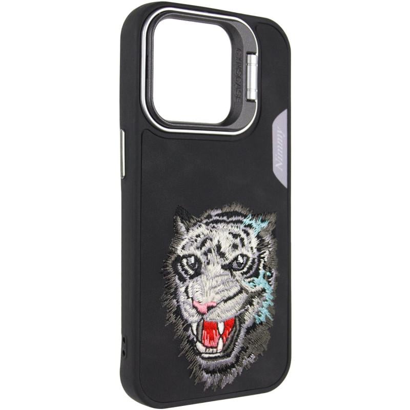 Противоударный чехол с подставкой TPU+PC Friends для Apple iPhone 15 Black Tiger