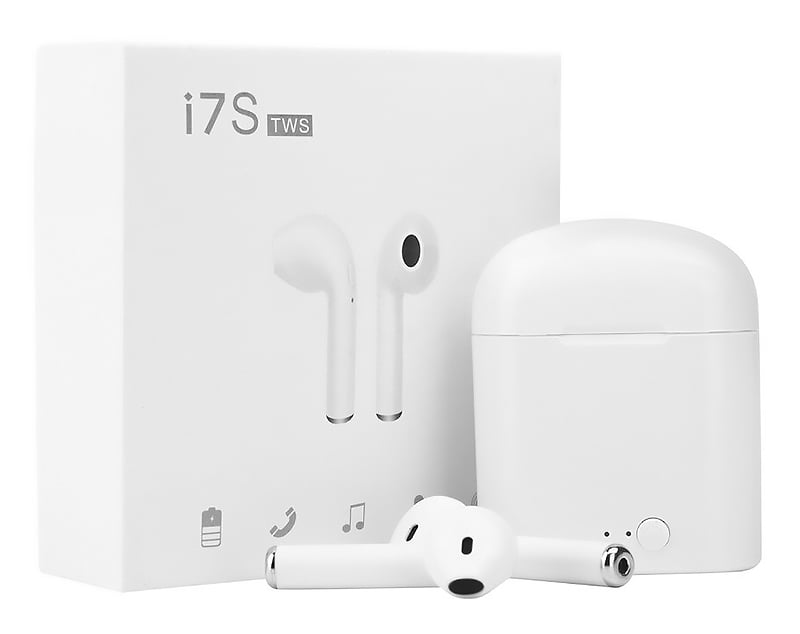 Навушники бездротові UKC I7s TWS Bluetooth з боксом для зарядки - фото 3