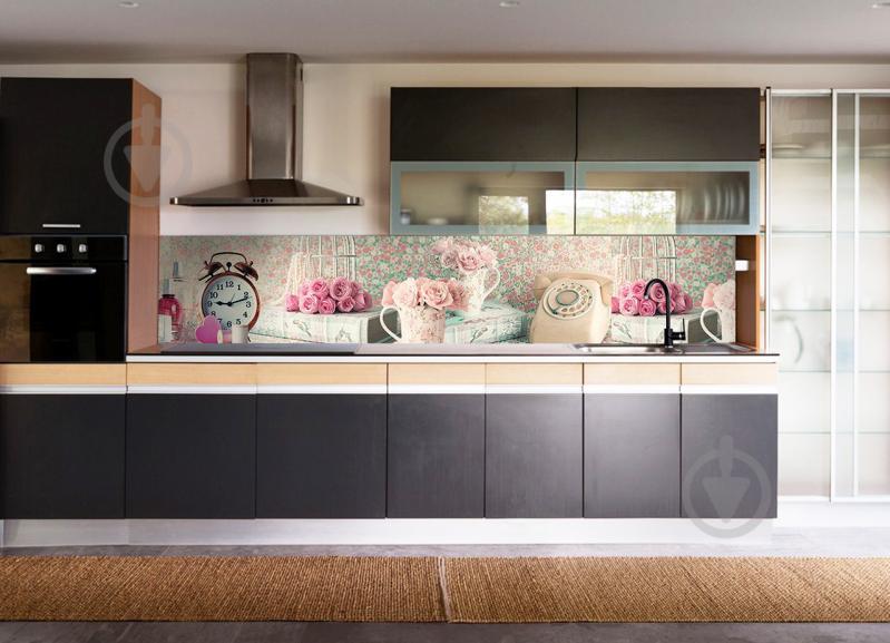 Наклейки кухонный фартук Zatarga Прекрасное утро 600х2500 мм Розовый (Z180098/1)