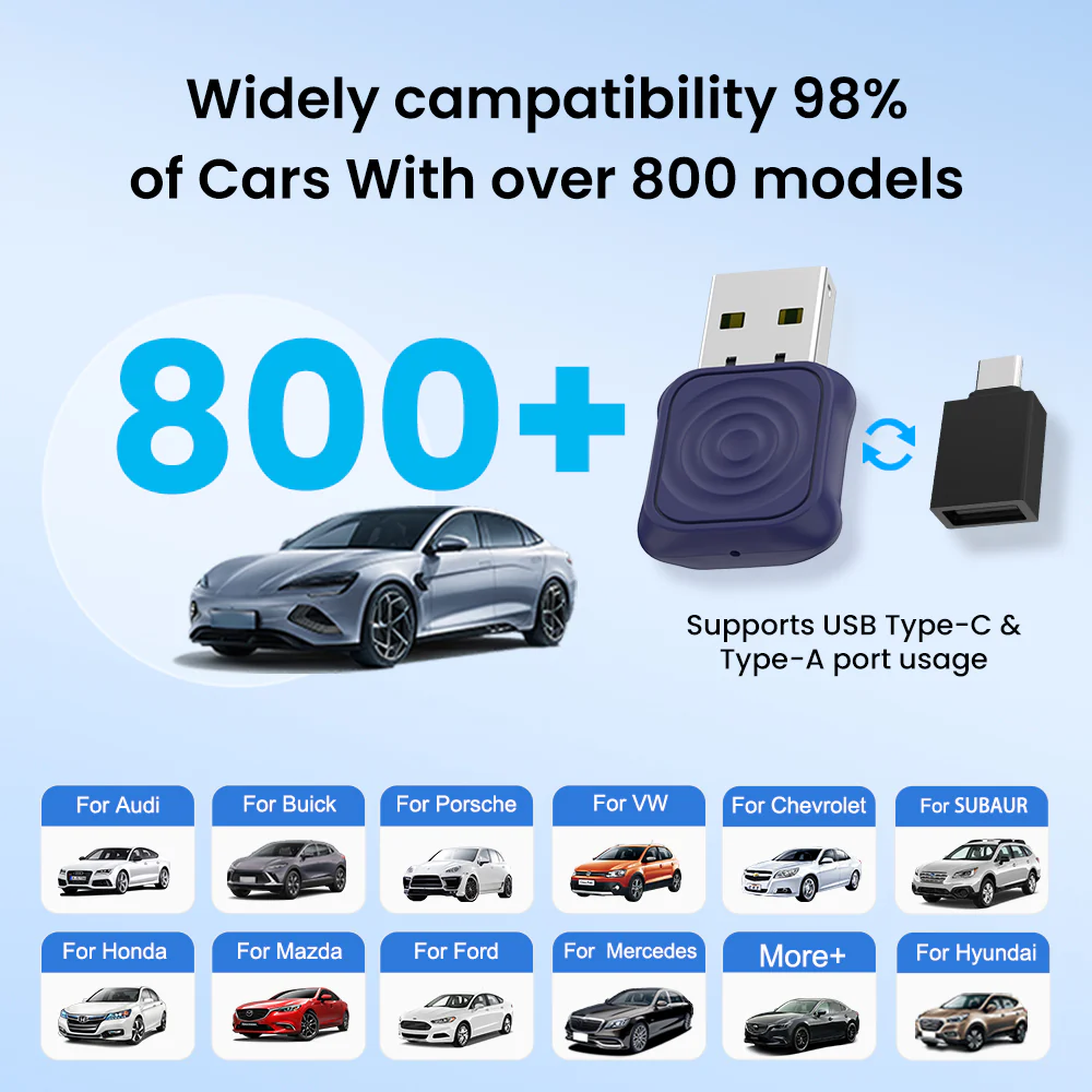 Адаптер бездротовий Carlinkit Mini Ultra для CarPlay та Android Auto - фото 7 Адаптер бездротовий Carlinkit Mini Ultra для CarPlay та Android Auto - фото 7