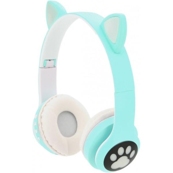 Наушники Voltronic Bluetooth Cat Ear VZV-23M Led Green