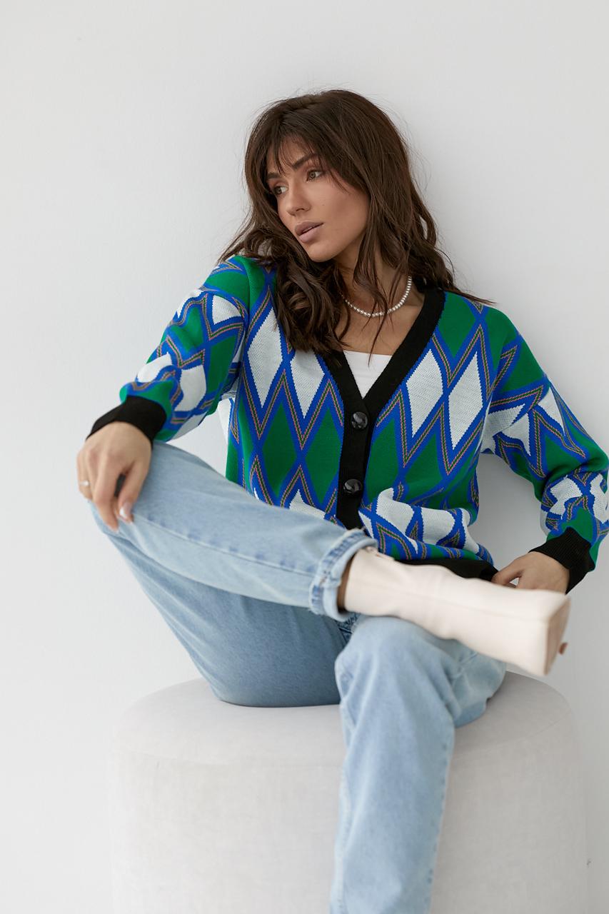 Кардиган женский oversize S Молочный (9528211)