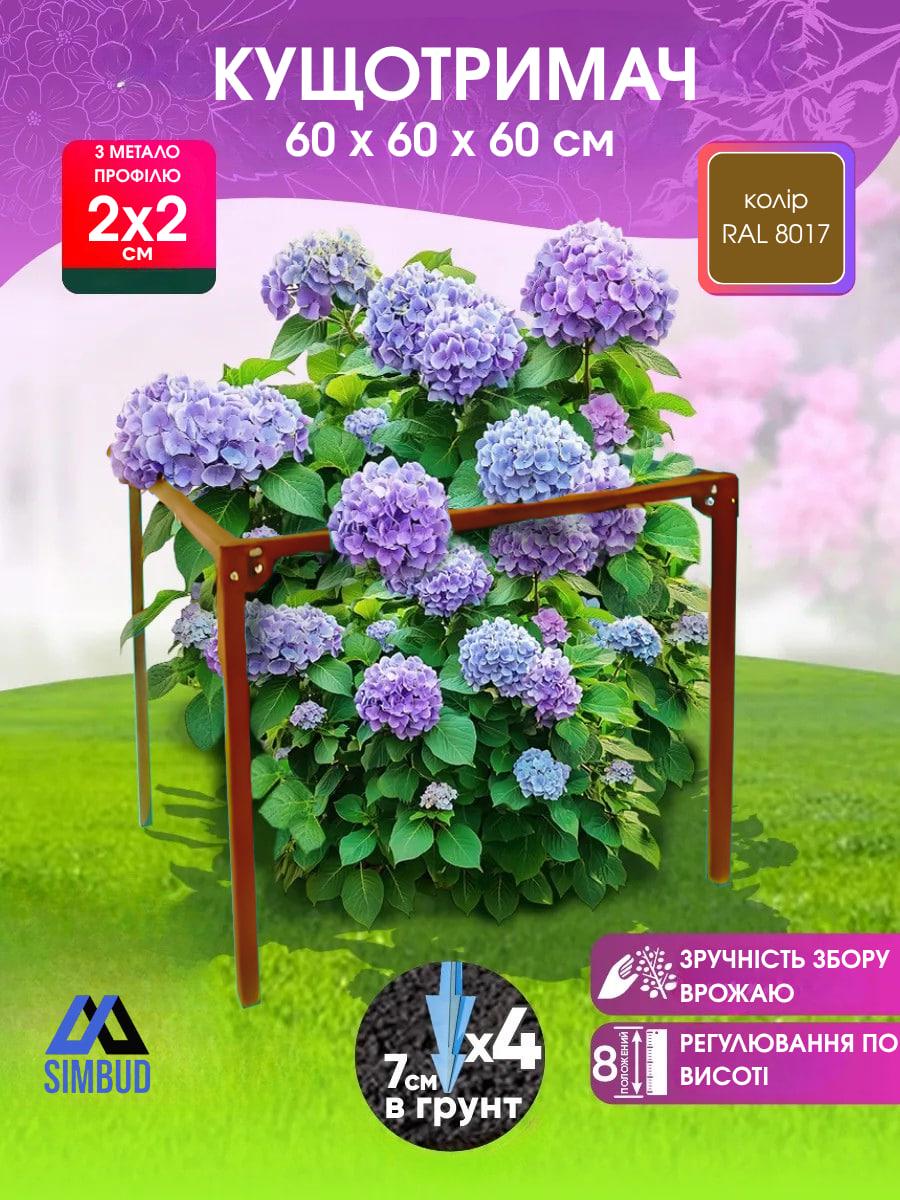 Опора для рослин SIMBUD металевий 60 см RAL8017 (457979) - фото 2