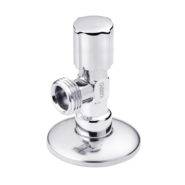 Кран приборный угловой Karro KR-03019 латунь 1/2"х1/2" Хром