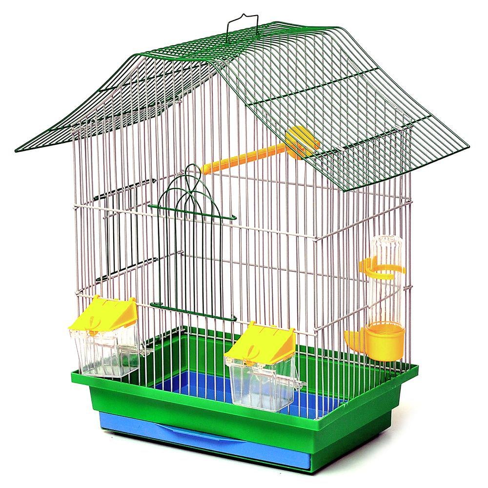 Клетка для птиц Лорі Шанхай 40х33х23 см Зеленый (A-006302)