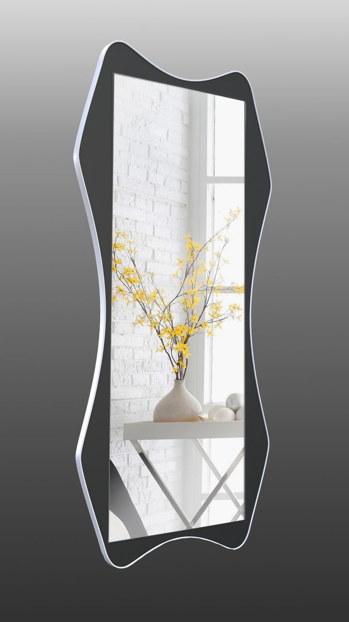 Зеркало настенное Art-Com 1300х600 мм Черный/Белый (ZR 5)