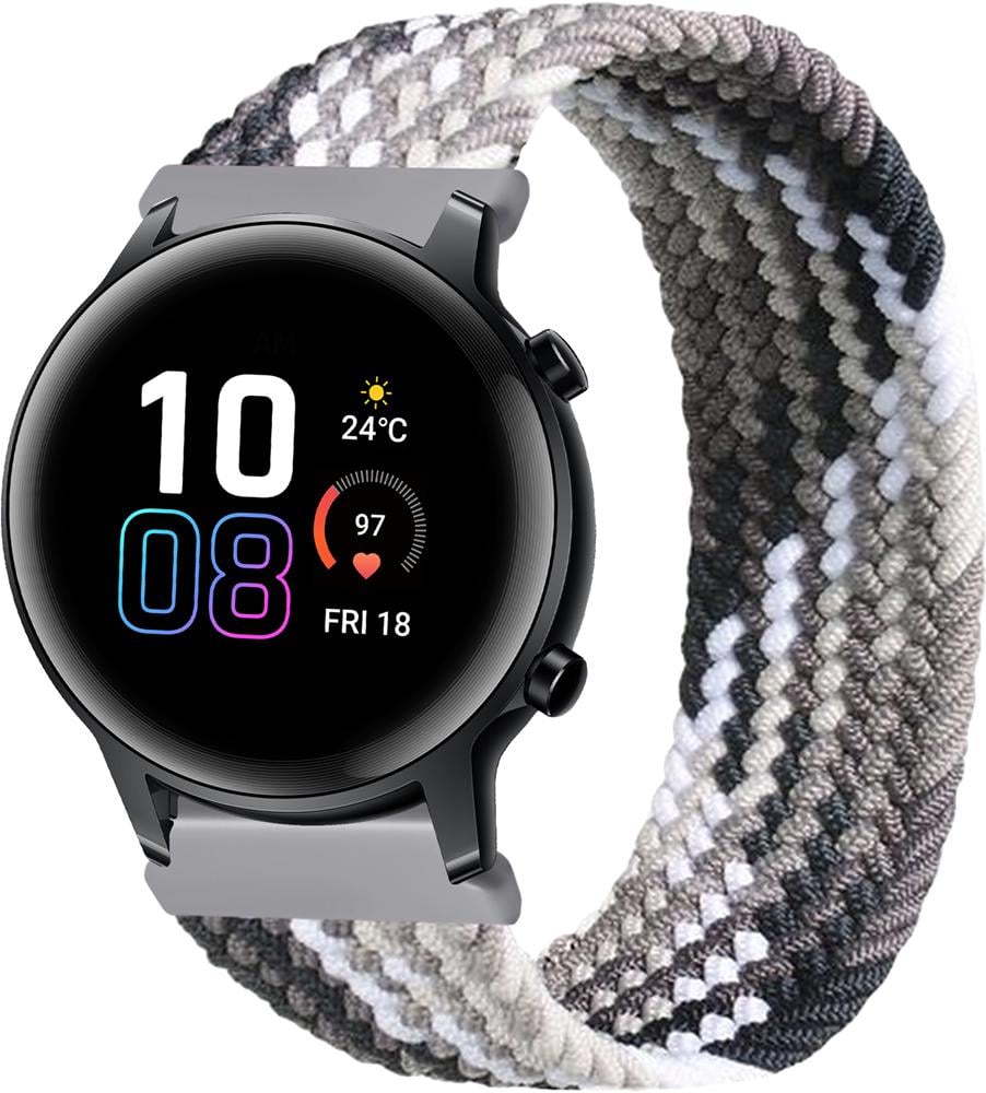 Ремешок Solo Loop Multi для Honor Magic Watch 2 42 мм (145 мм) Black Silver (26299-03)