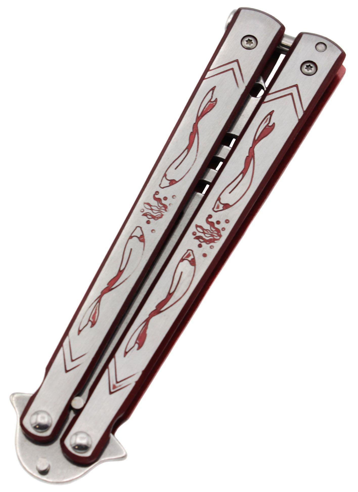 Нож-бабочка тренировочная K152 Красная (17760)