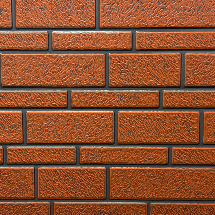 Сайдинг Кирпич 2900х383х16 мм Коричневый (2881884850)