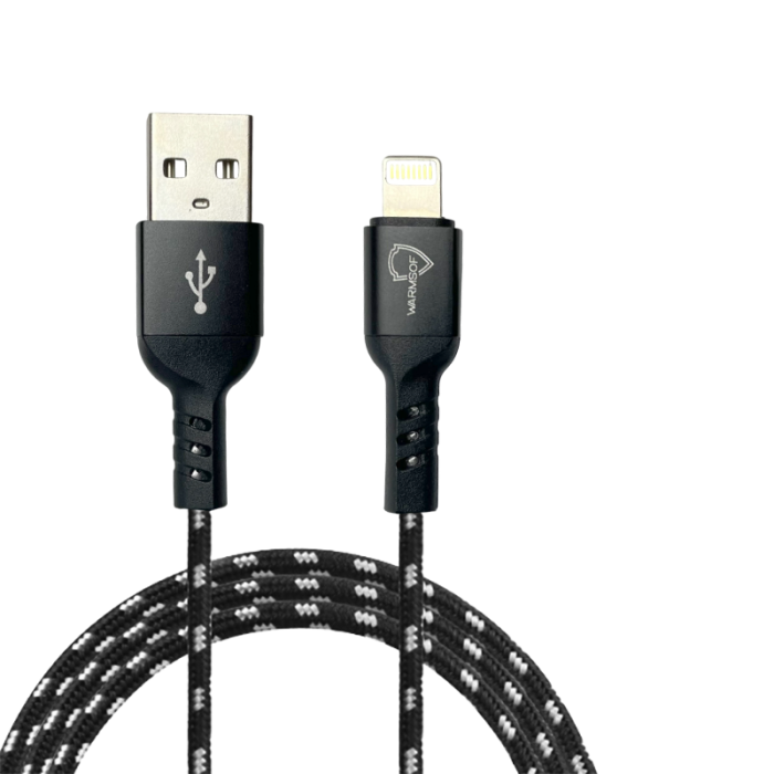 Кабель зарядний UWarmSof USB to Lightning 2 м Чорний (23263643)