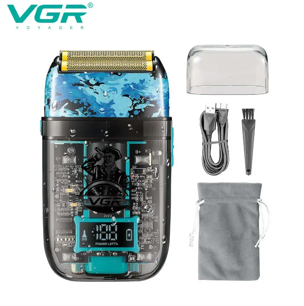 Електробритва чоловіча VGR бездротова подвійні леза (V-352) - фото 5 Електробритва чоловіча VGR бездротова подвійні леза (V-352) - фото 5