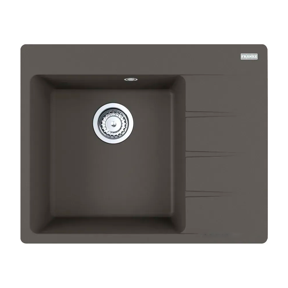 Мойка кухонная с крылом Franke Centro CNG 611-62 TL прямоугольная фрагранит 620х500 мм Slate Grey (114.0716.712)