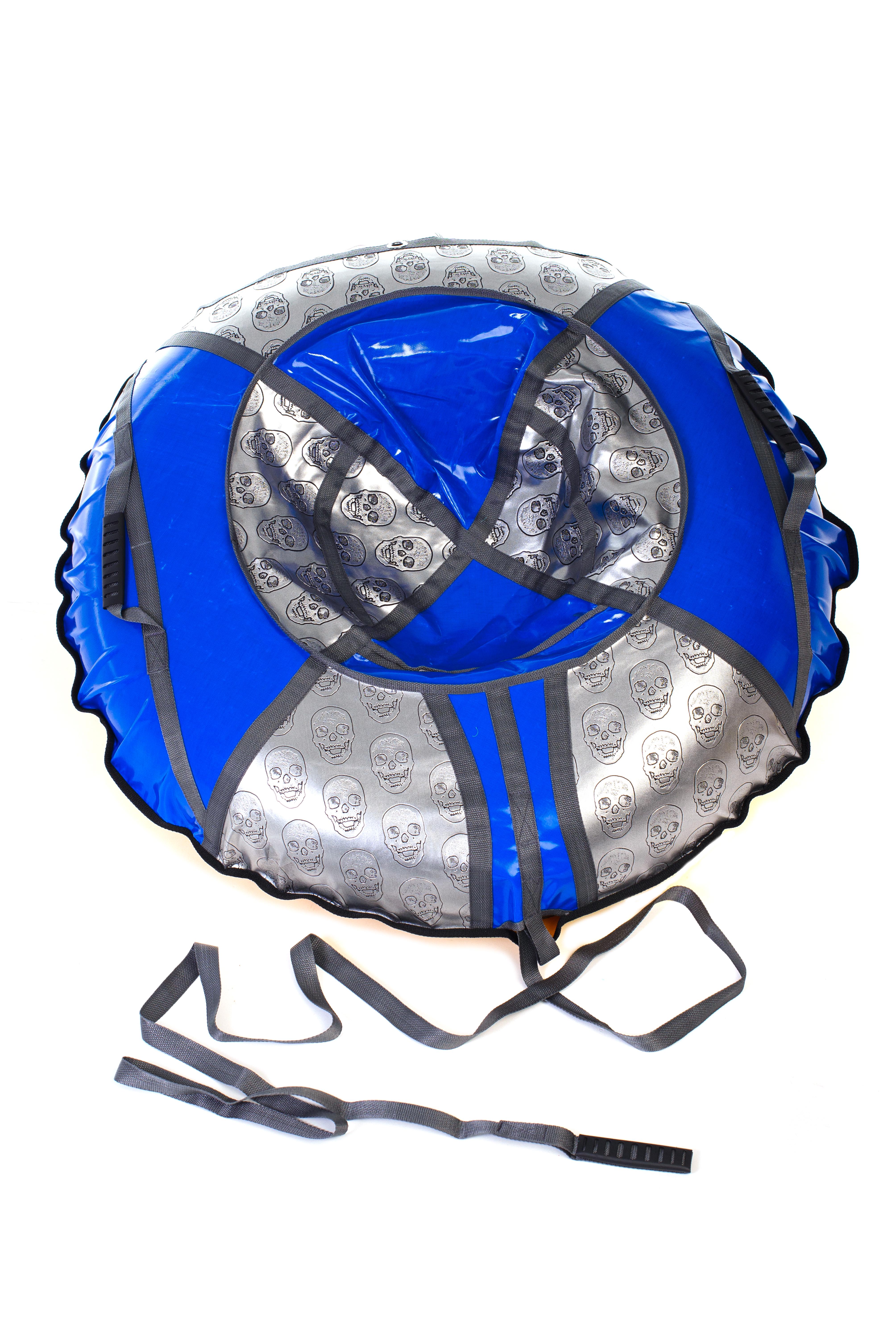 Надувные санки-ватрушка Kospa 100 см Черепа/Синий (1152)