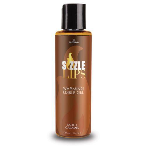 Гель массажный согревающий съедобный Sensuva Sizzle Lips Salted Caramel 125 мл (SO3211)