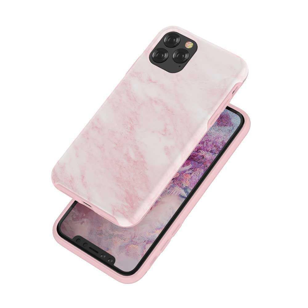 Чехол накладка Devia Marble Series Case for iPhone 11 Pro, Pink - фото 3