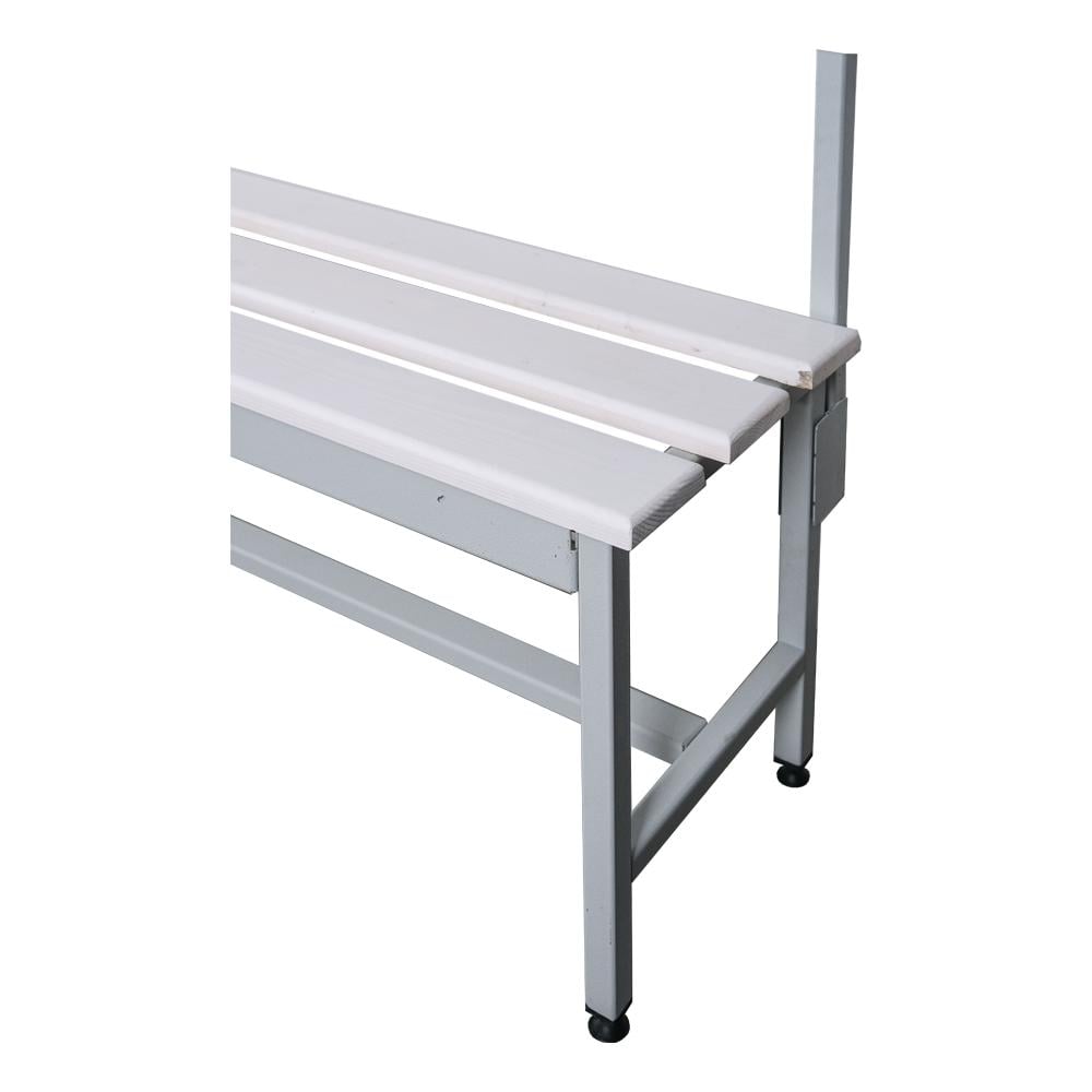 Скамейка гардеробная для раздевалки с вешалкой односторонняя 380x1500x1655 мм (ЛГ-4-1500) - фото 3