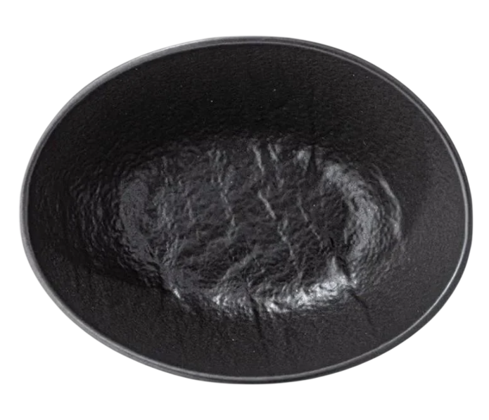 Блюдо Wilmax Whitestone овальне глибоке 30х19.5х7 см 1100 мл чорний