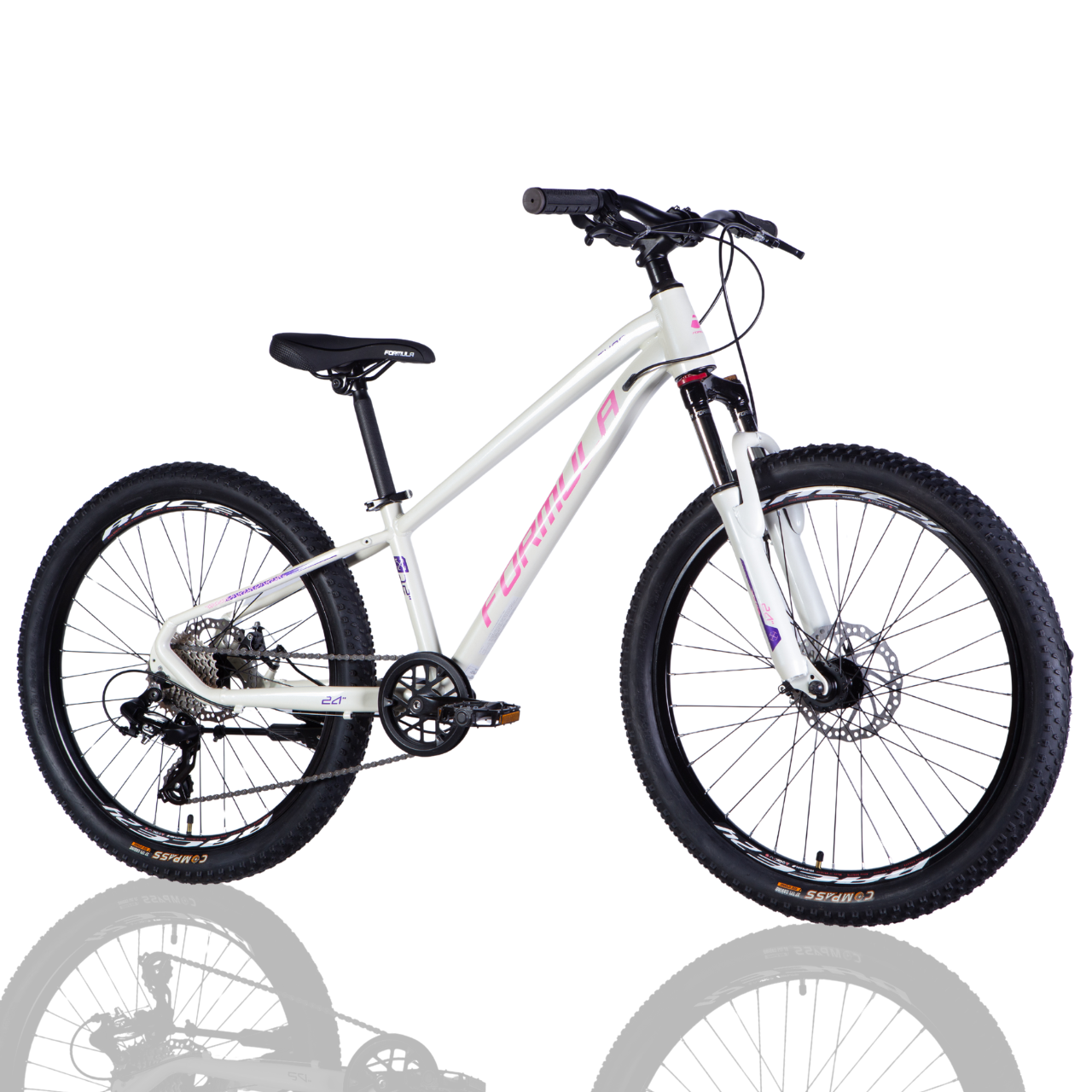 Велосипед Formula THOR DD CS AL 24" 12" 2025 Бело-розовый