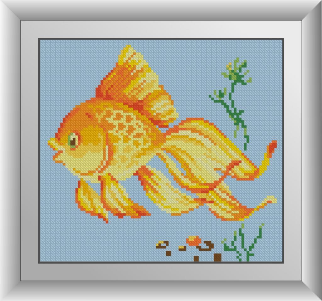Алмазная мозаика Dream Art Золотая рыбка 22x24 см (DA.30520)