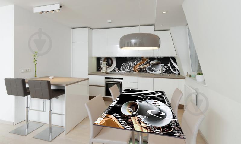 Наклейка виниловая на стол Zatarga «Черный Кофе» 650х1200 мм Z180328/1st