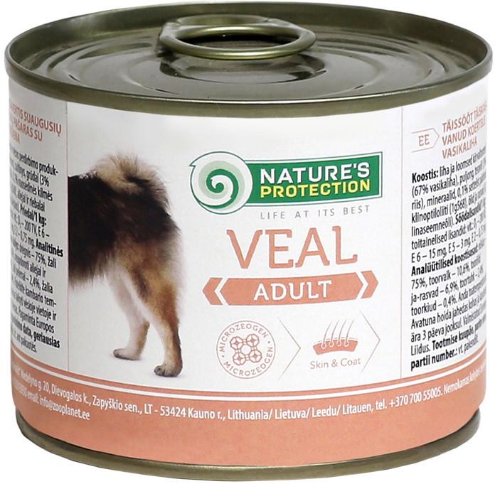 Корм влажный для собак Nature's Protection Veal 200 г (4771317245182)