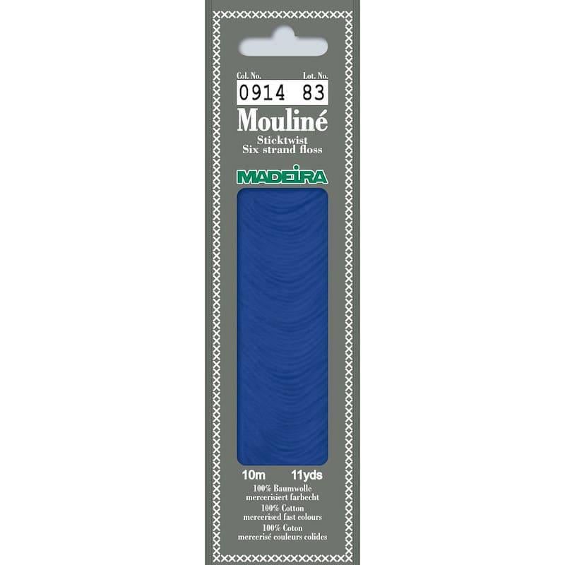 Нитки мулине Madeira 0914 Mouline Синий яркий Нитки мулине Madeira 0914 Mouline Синий яркий