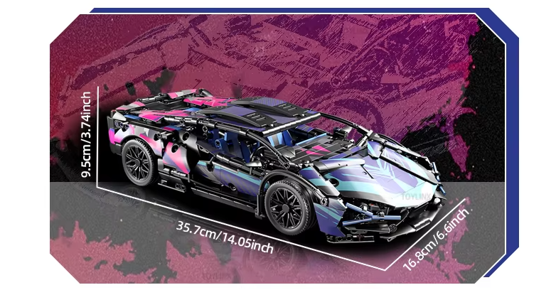 Конструктор Техник Ламборджини суперкар 1314 дет. масштаб 1:14 - фото 6