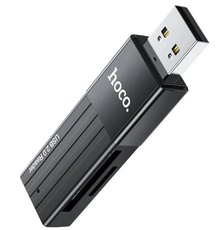 Кардидер Hoco HB20 с интерфейсом USB 2.0 для карт памяти (10289211)