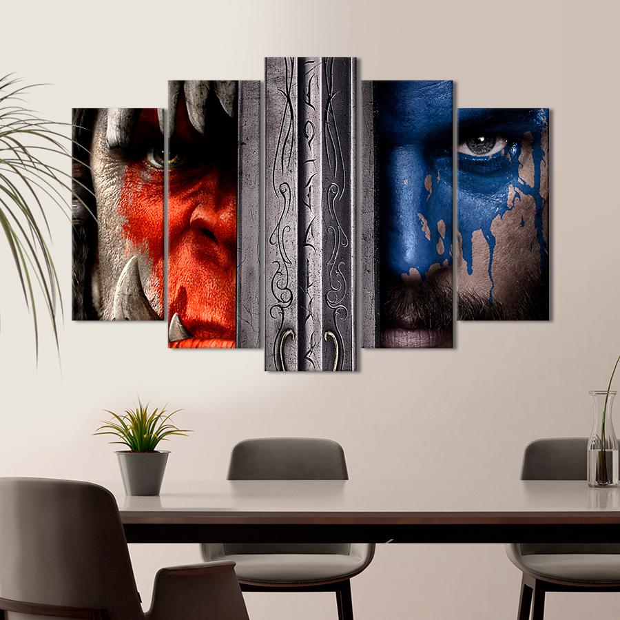 Настенний декор Главные герои на постере фильма Варкрафт 112x68 см (A131-5)