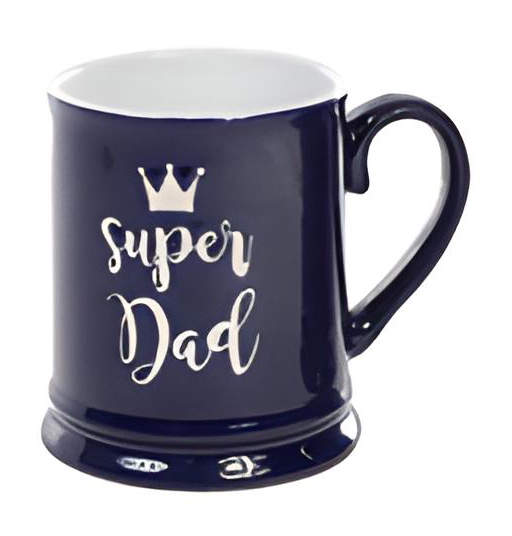 Кружка керамическая BonaDi Супер Папа 320 мл Синий (593-202) Кружка керамическая BonaDi Супер Папа 320 мл Синий (593-202)