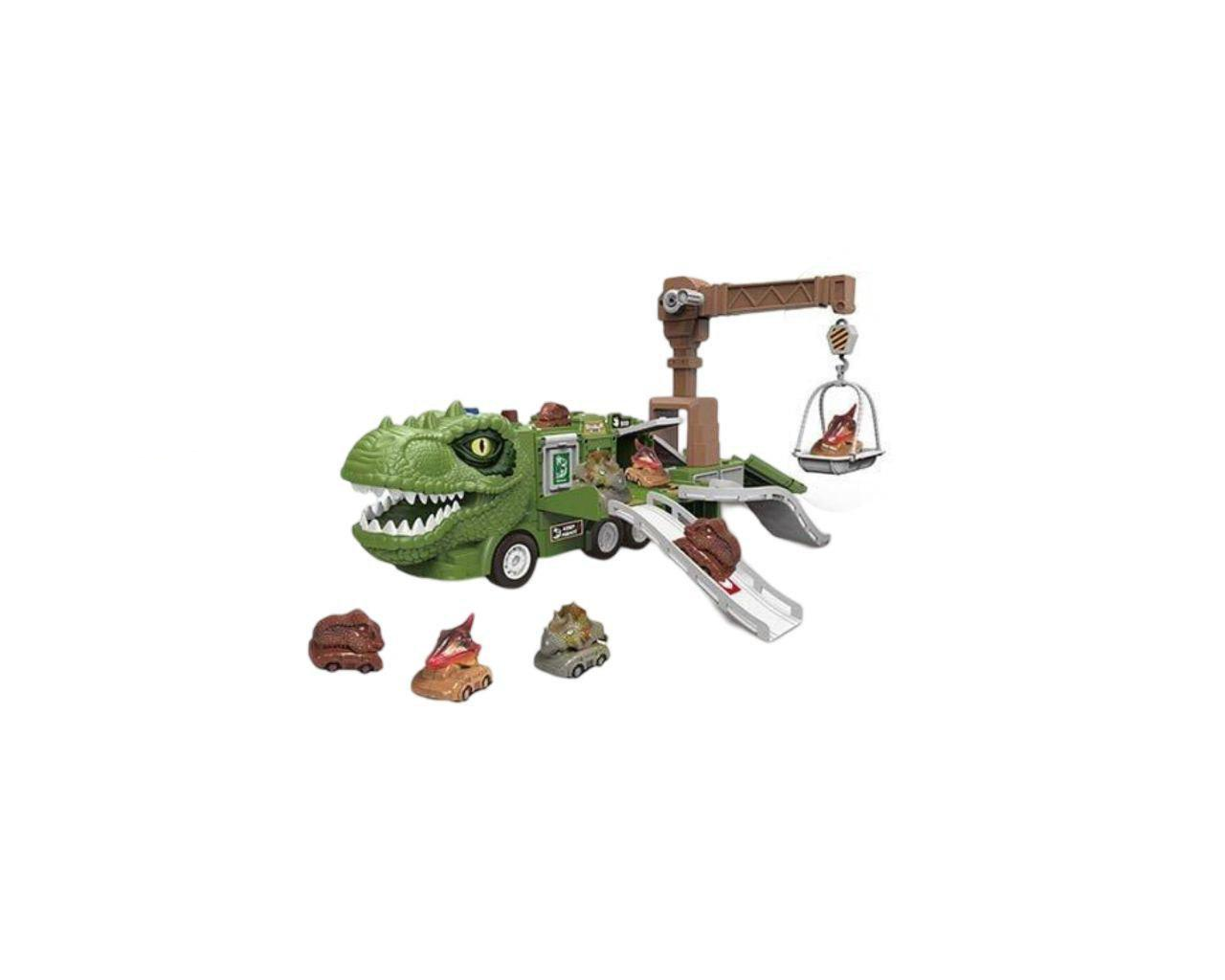 Игрушечная парковка SJ 692 A-1/24 инерционный механизм/подъемный кран/звуки/подсветки/наклейки/машинки 3 шт. (25551952)