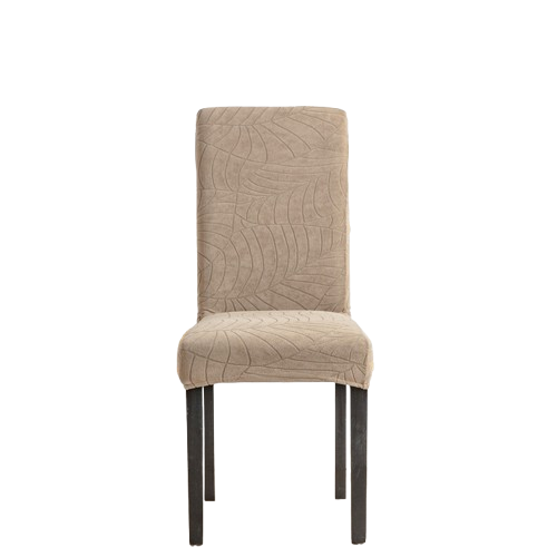 Чехол на стул Large leaves универсальный Капучино (22391159)